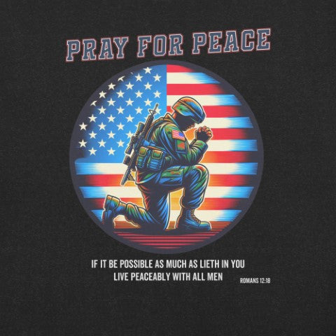 Pray for Peace Christian Bible Verse T-Shirt